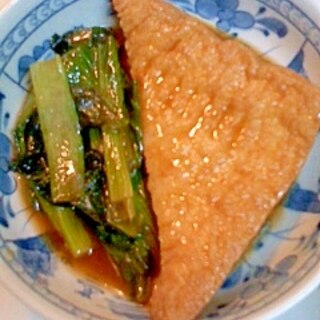 厚揚げと小松菜の韓国煮